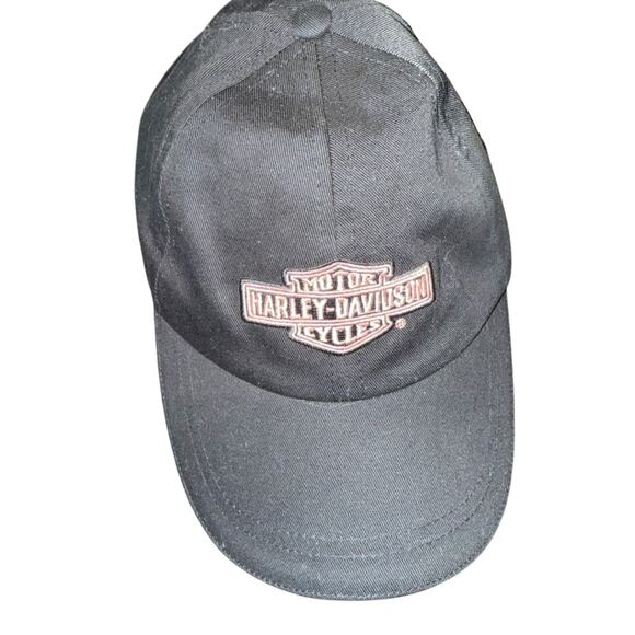 Harley-Davidson Motorcycles Pink and Black Adjustable one size cap hat - Picture 1 of 10